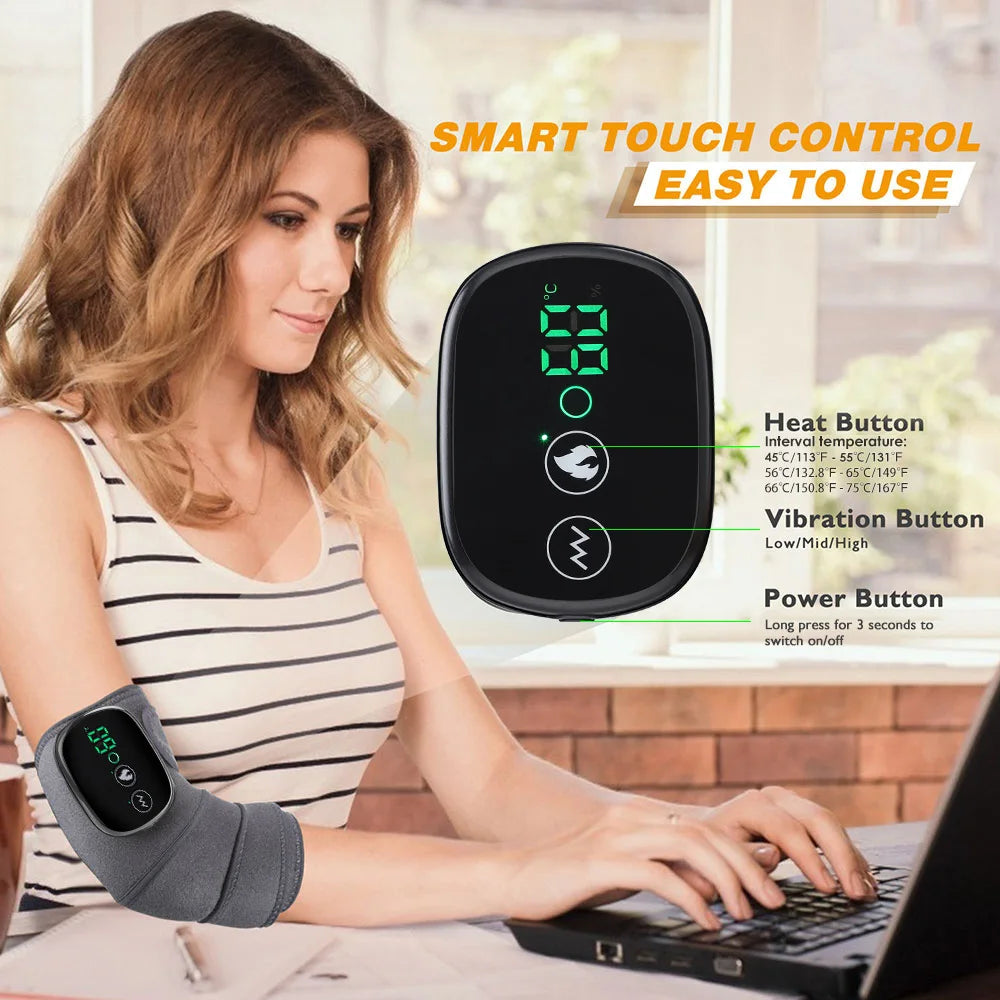 Electric Heating Shoulder Brace, LED Display, Vibration Shoulder Massage, Muscle Relaxation