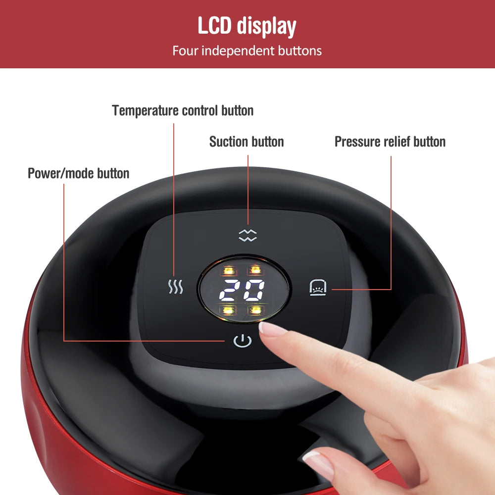 Intelligent Vacuum Cupping Massage, Electric Heating, Physical Fatigue Relieve Health Guasha Cans