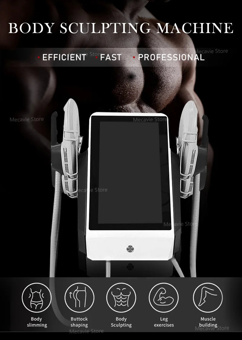 Body Sculpting Machine, Fat Burning, Muscle Toning, Device For Pelvic Abdomen Thighs