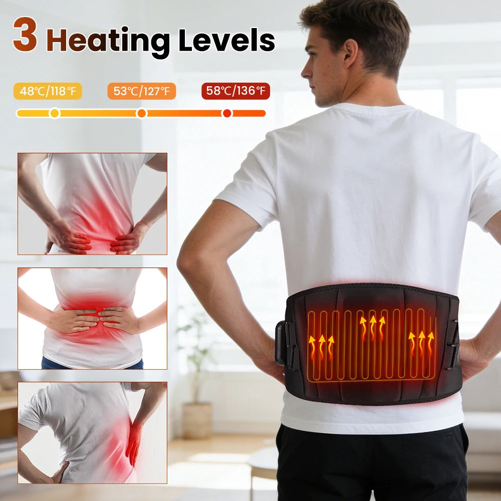 Infrared Heating Waist Massager, Electric Belt Vibration,