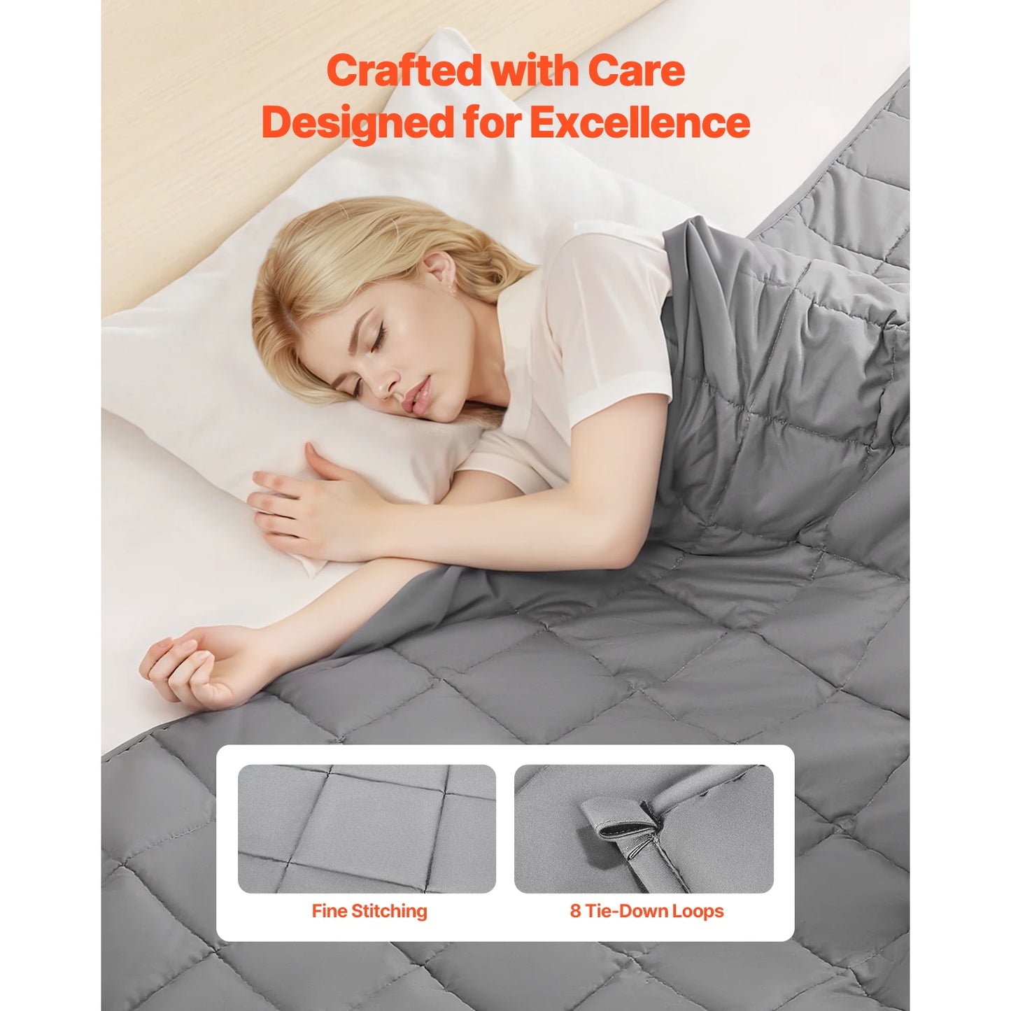 Weighted Blanket 20lb, 88x104in King Size, Cooling Breathable Blanket