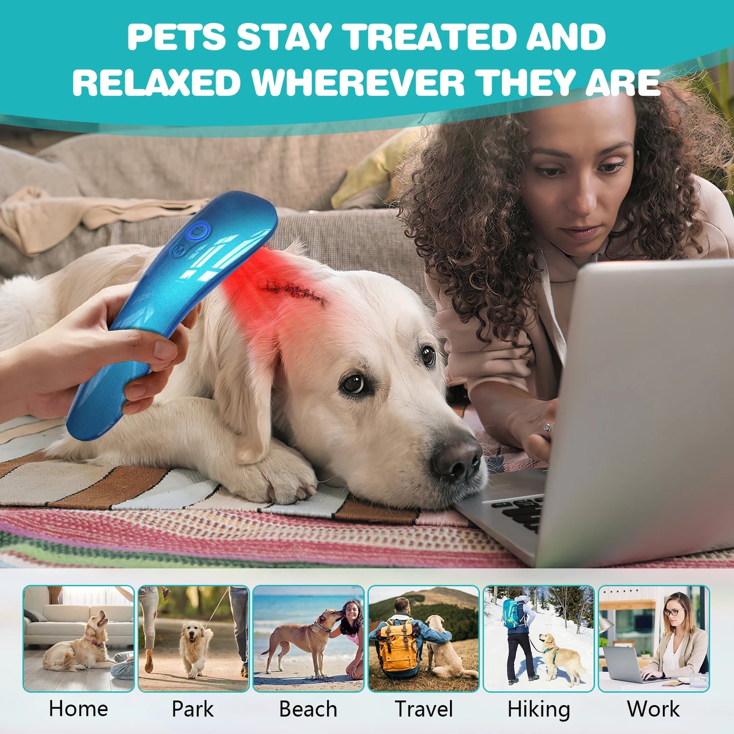 KTS Laser Therapy for Dogs, Veterinary Equipment for Joint Muscle Pain Relief&Inflammation