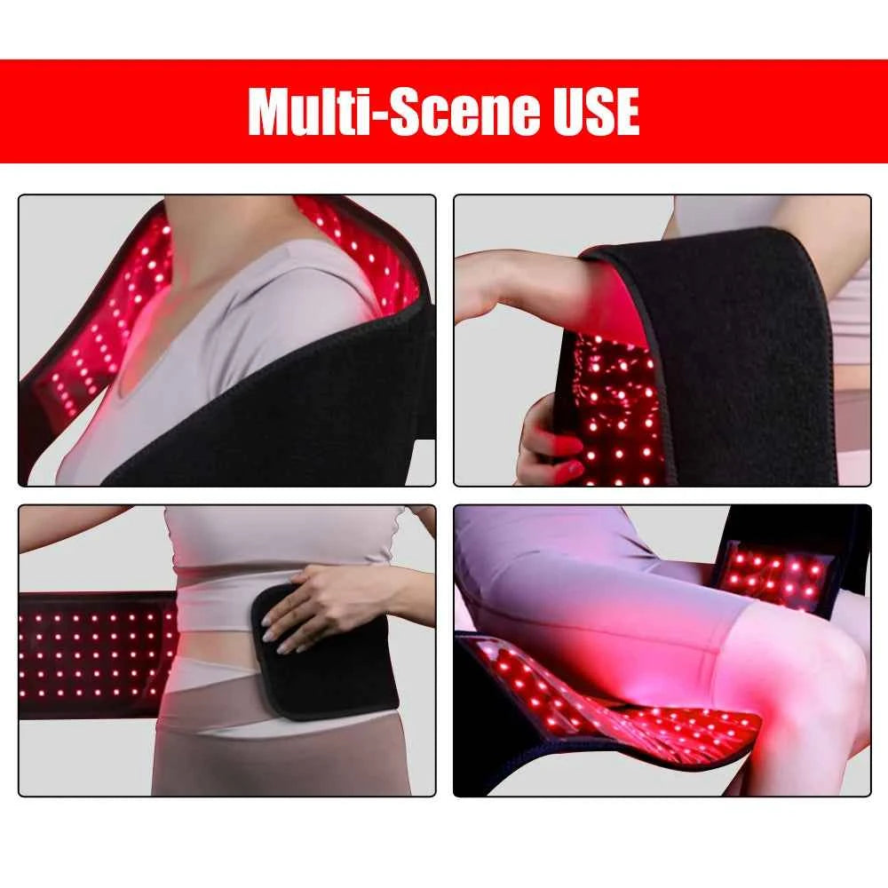 Red Light Therapy Belt, 660nm 850nm, Near Infrared Light Therapy for Body, Relaxing Muscle, Inflammation, Improve Circulation