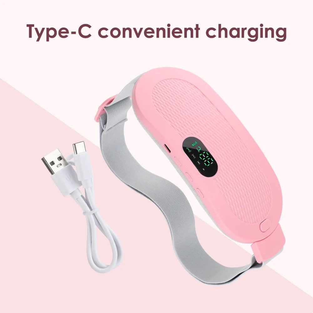 Menstrual Period Pain Relief Device, 5-Level Heating Pad, Electric Massager, Women