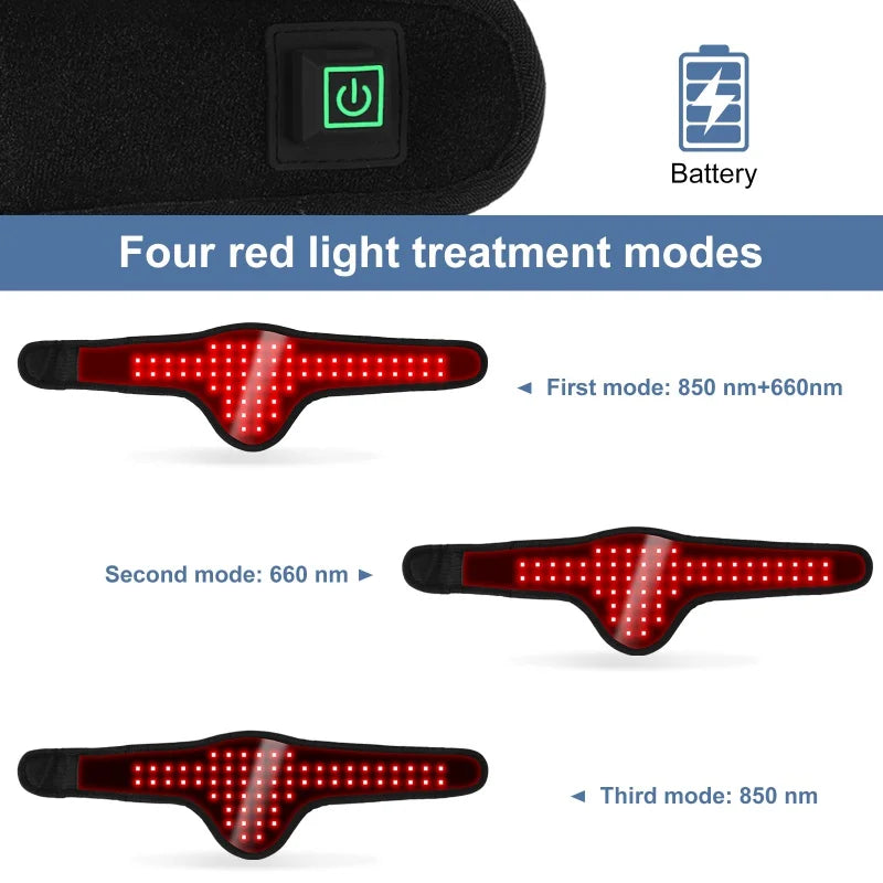 Pet Wearable body wrap, red light therapy, belt for pet