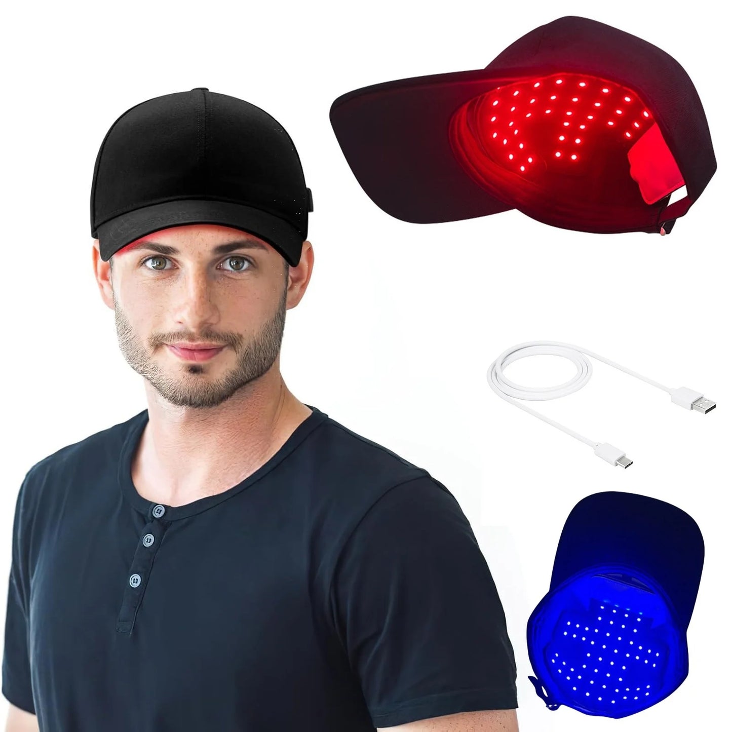 Hair Growth Cap, Red Light Therapy, Head Treatment, Unisex