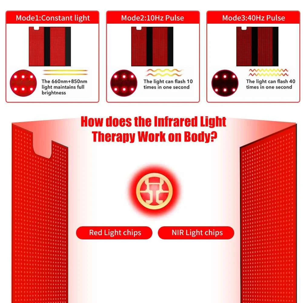 71" Red Light Sleeping Bag, Full Body Relax, Led Red Light Blanket, Home Use