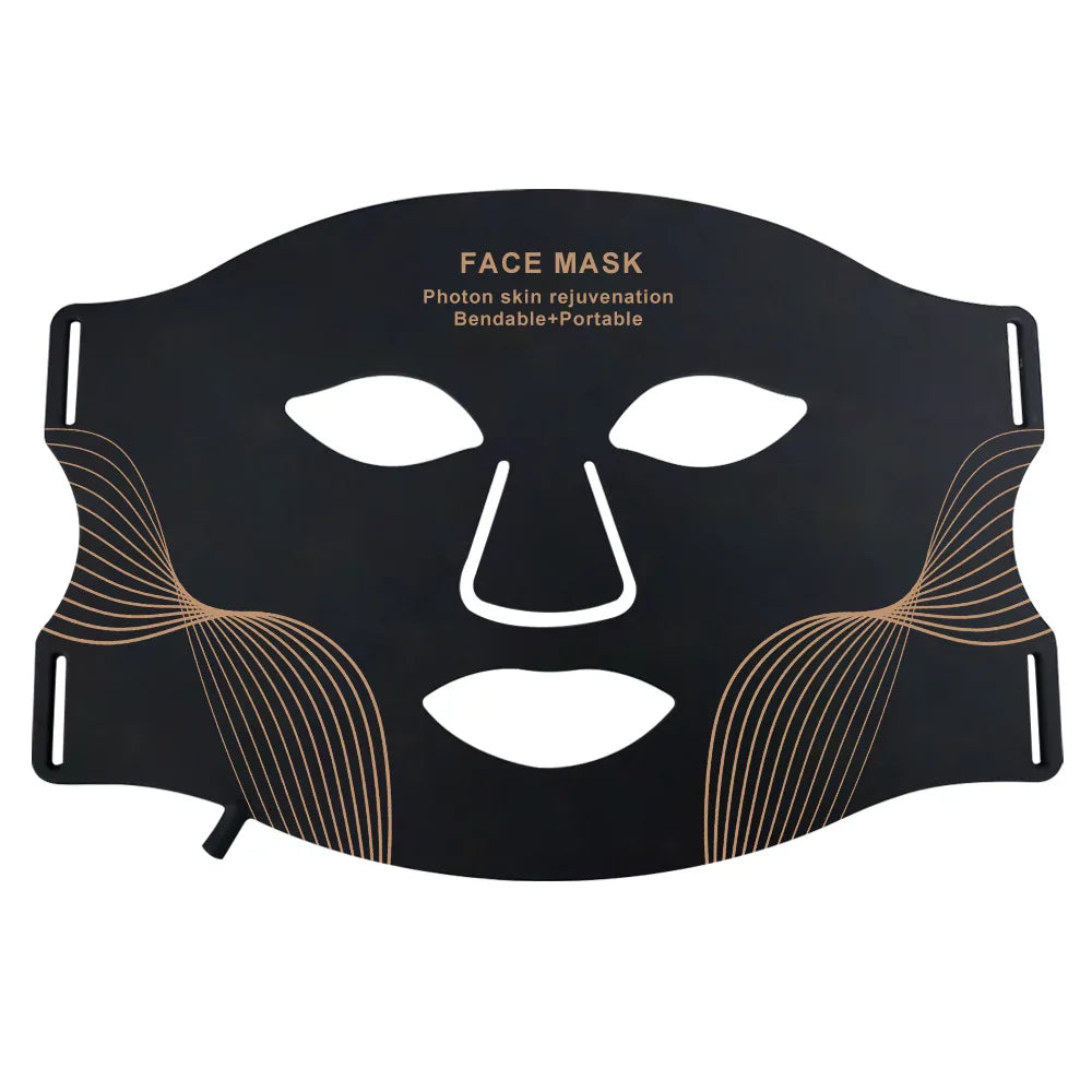 LED Face Mask/Neck Wireless, Portable Red Light Therapy for Anti-Aging, Wrinkles, Skin Rejuvenation,