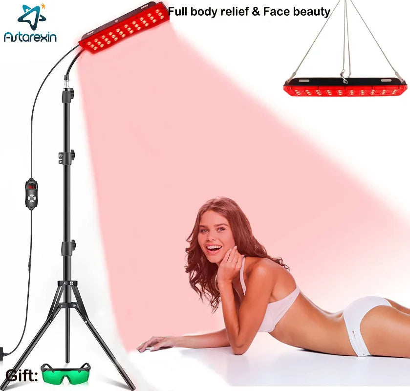 Red Light Therapy Lamp For Full Body, Stress Relief Daily Skin Care 660nm 850nm