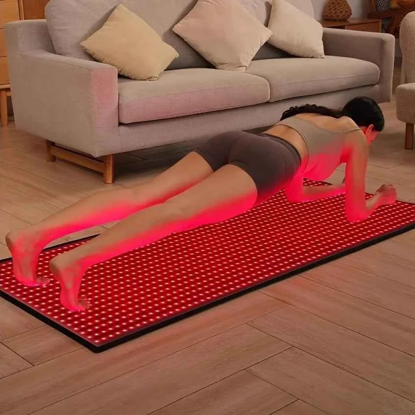 1280pcs LEDs Red Light Mat, 660nm 850nm Blanket, Devices Full Body Large Pads for Whole Body Relaxation