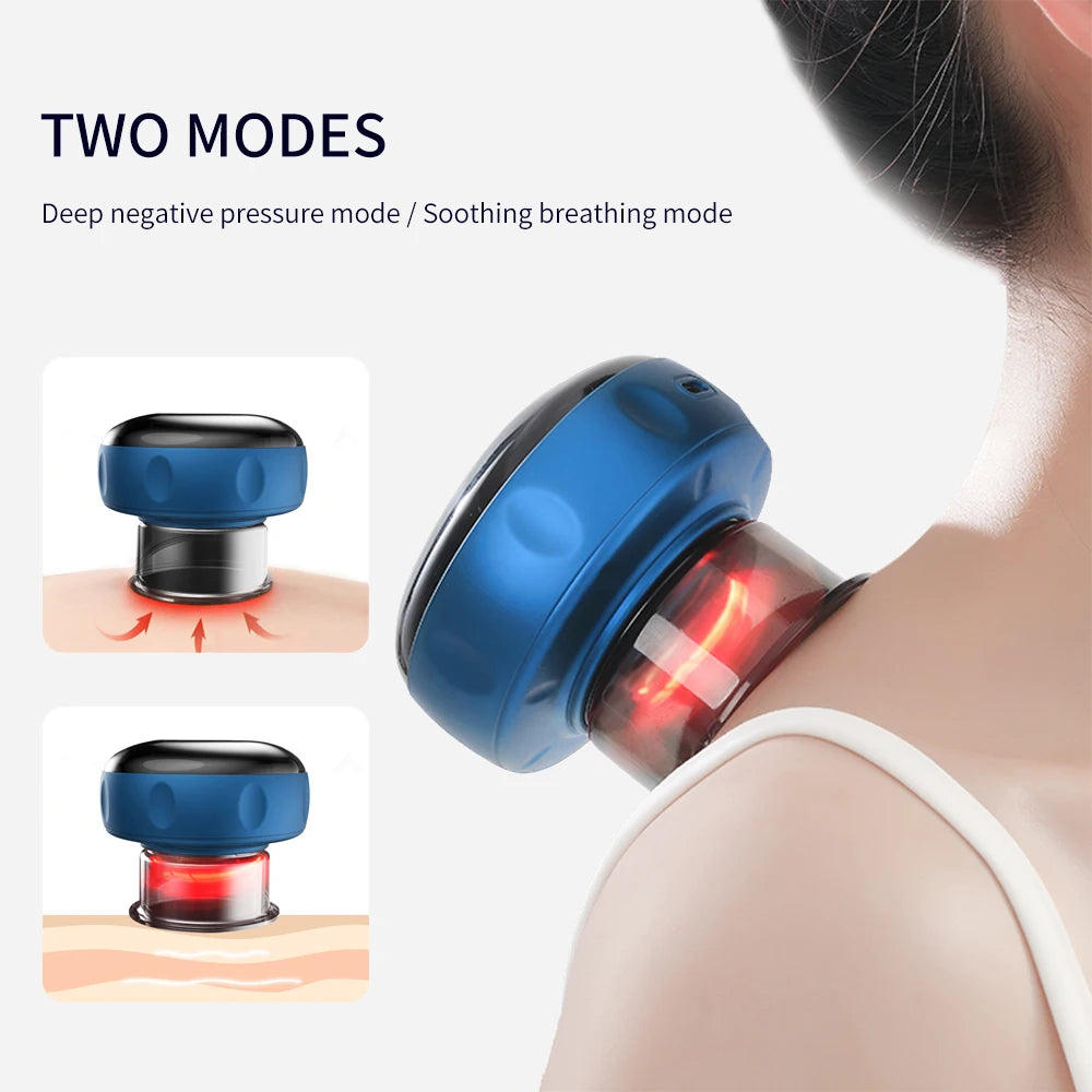 Intelligent Vacuum Cupping Massage, Electric Heating, Physical Fatigue Relieve Health Guasha Cans