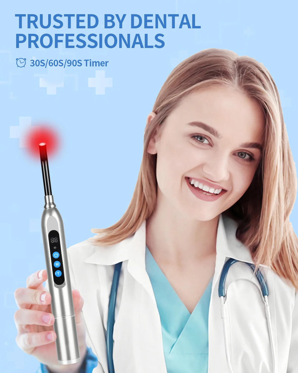 Therapy Cold Sore Wand, Device For Mouth Sores Treatment, LED Light Therapy Machine Skin Care