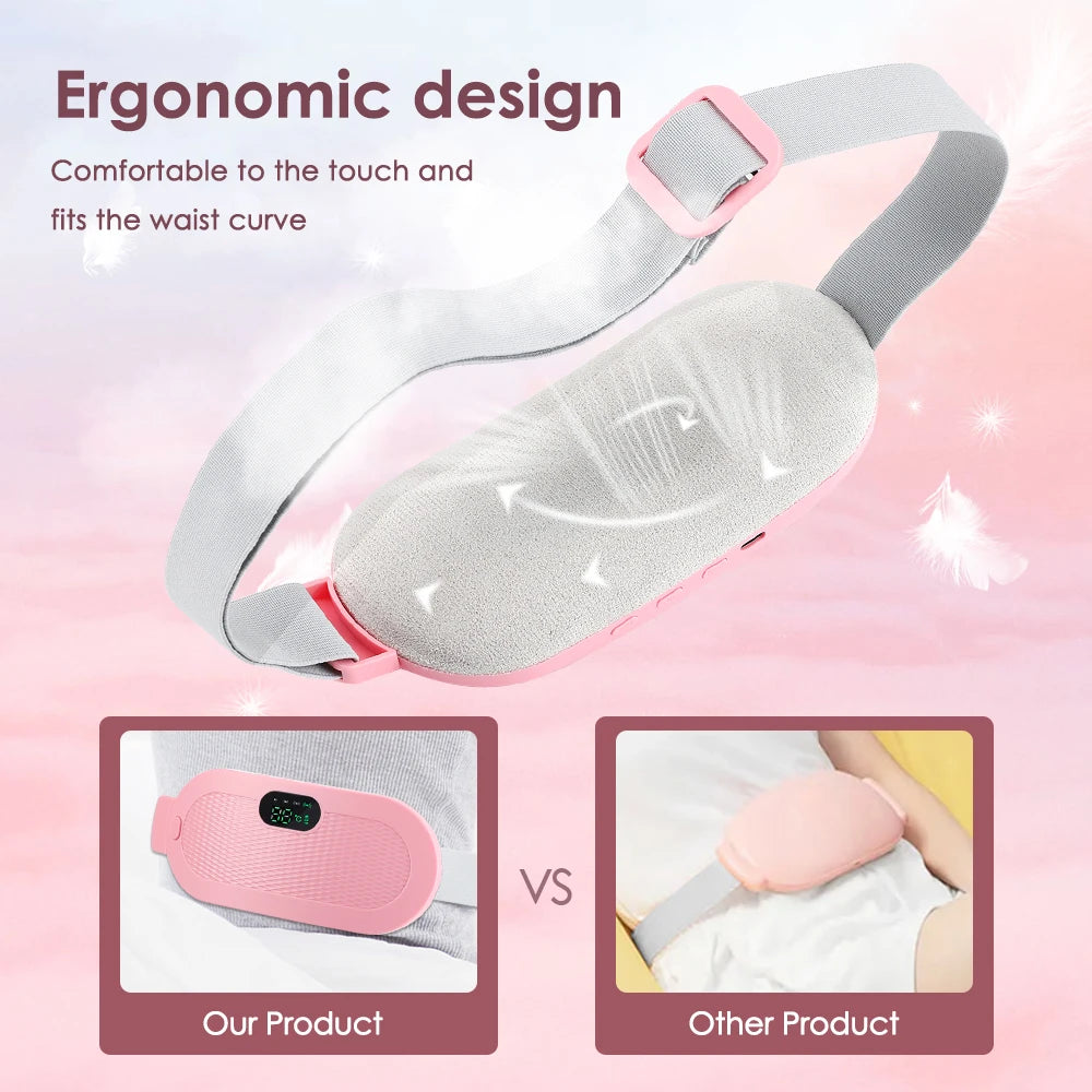 Menstrual Period Pain Relief Device, 5-Level Heating Pad, Electric Massager, Women