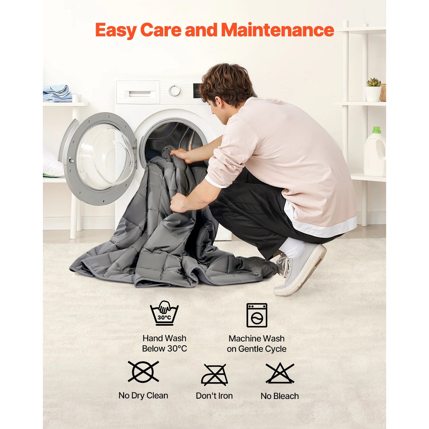 Weighted Blanket 20lb, 88x104in King Size, Cooling Breathable Blanket