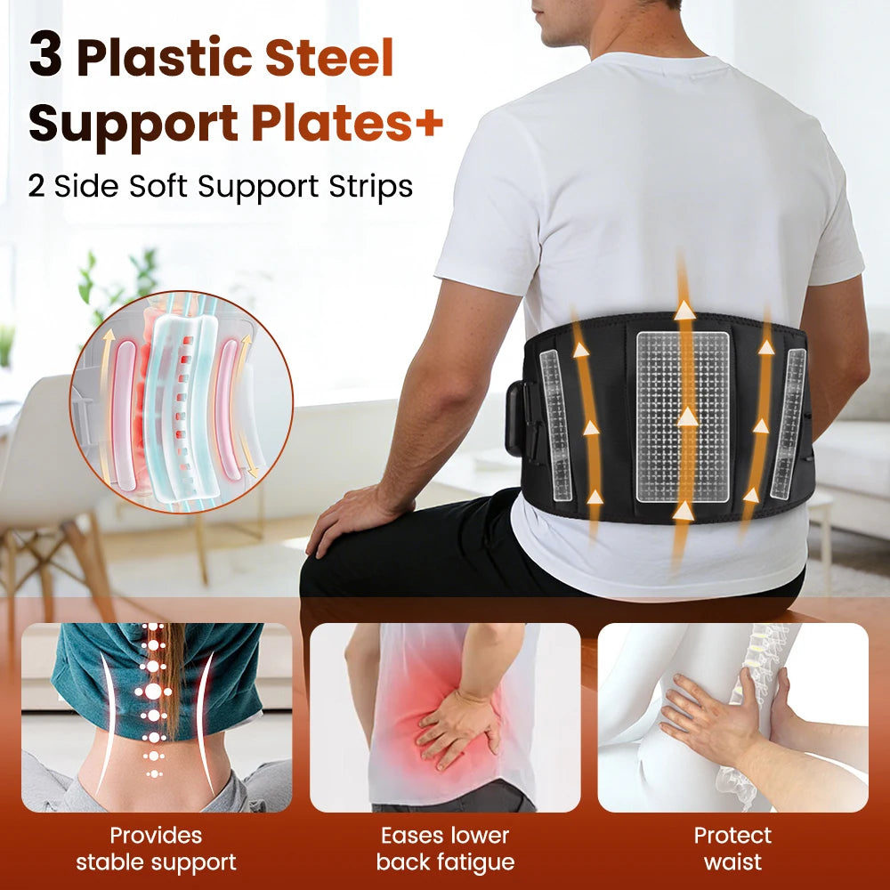 Infrared Heating Waist Massager, Electric Belt Vibration,