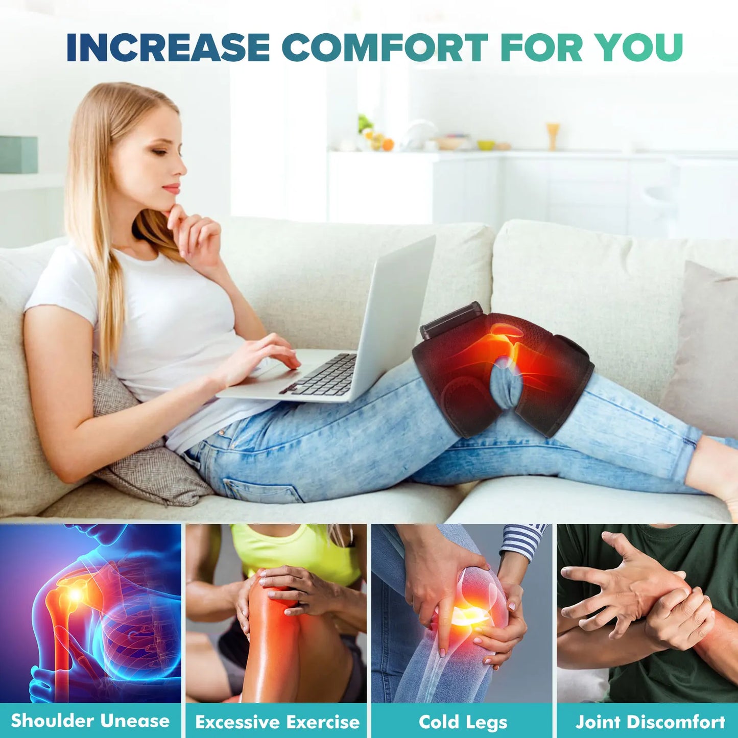 Knee Heating Massager, Arthritis Relief