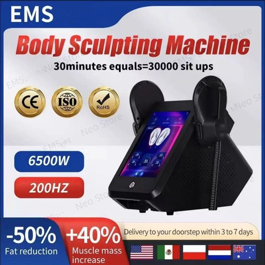 Body Sculpt Machine, 15 Electromagnetic, Slimming Fat, Muscle and Pelvic Body EMS