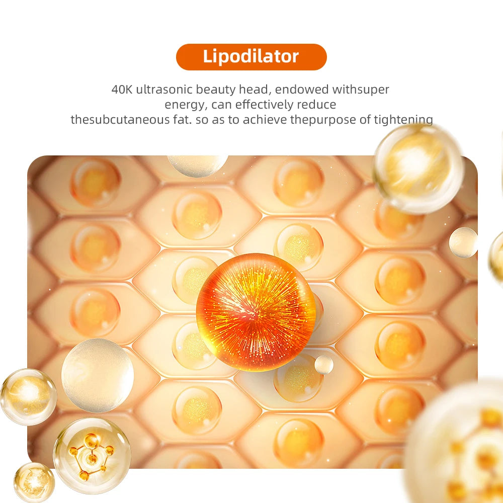 Beauty Body Slimming Massager, Cavitation Machine, Multi-Functional Device, Face Body Tightening, Lifting Spa Skincare Tool