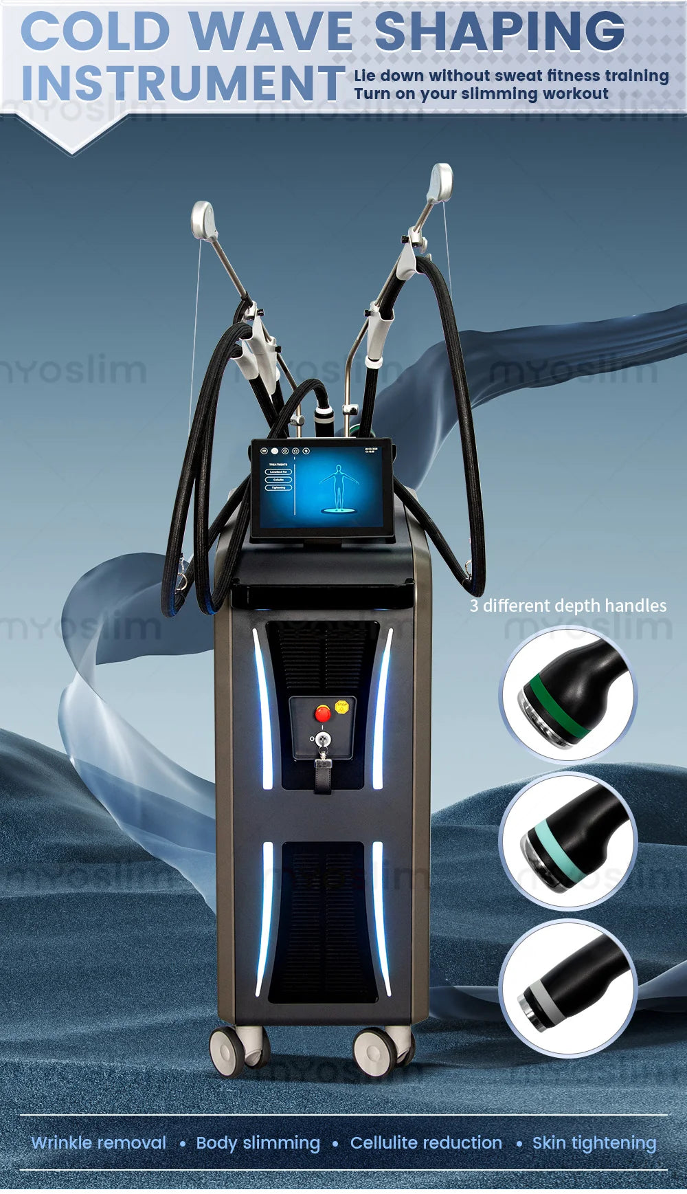 New Pro 3 Handles, Micro Wave 80% Fat Reduction, Safe Weight Loss, Eliminate Double Chin Removal