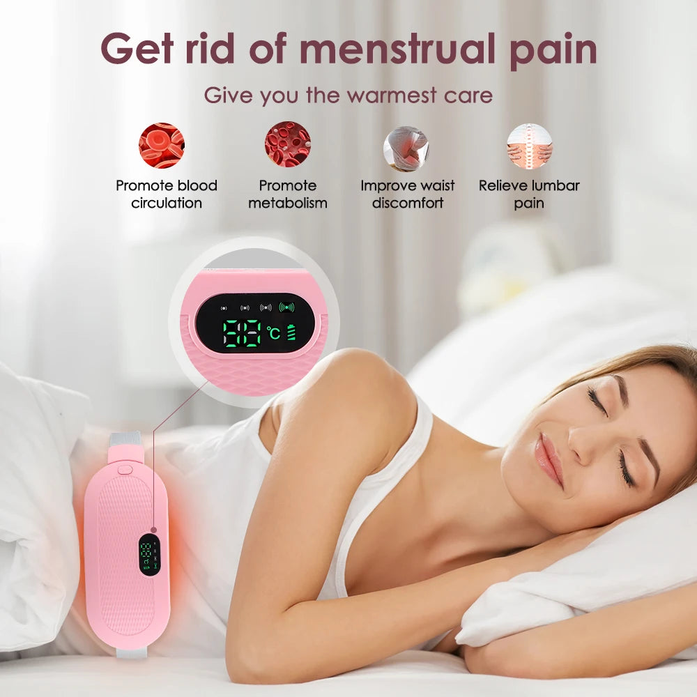 Menstrual Period Pain Relief Device, 5-Level Heating Pad, Electric Massager, Women