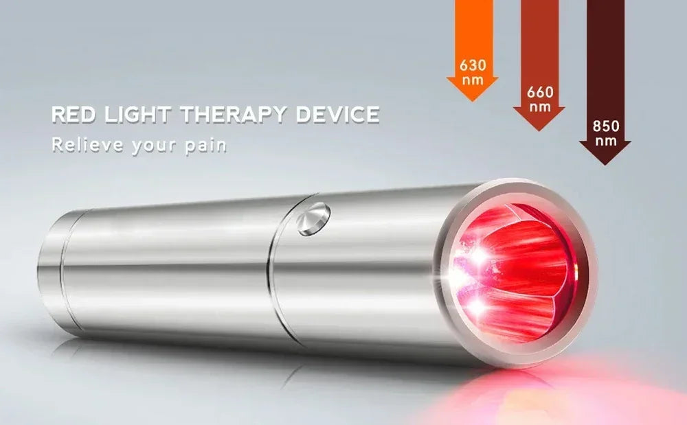 Mini therapy Device Pen, Red Light Phototherapy, Therapy Wavelength, Handheld Physiotherapy Torch Pain Relief.