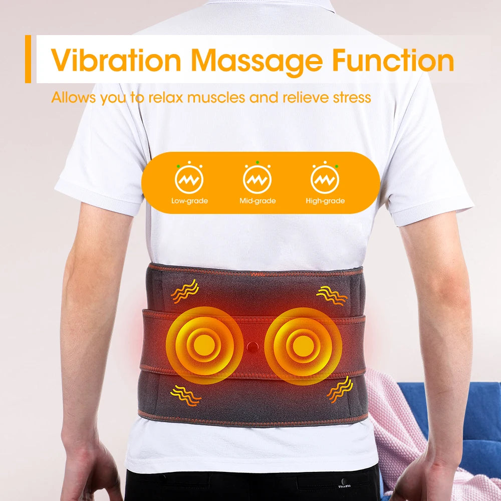 Infrared Heating Waist Massager, Electric Belt Vibration,