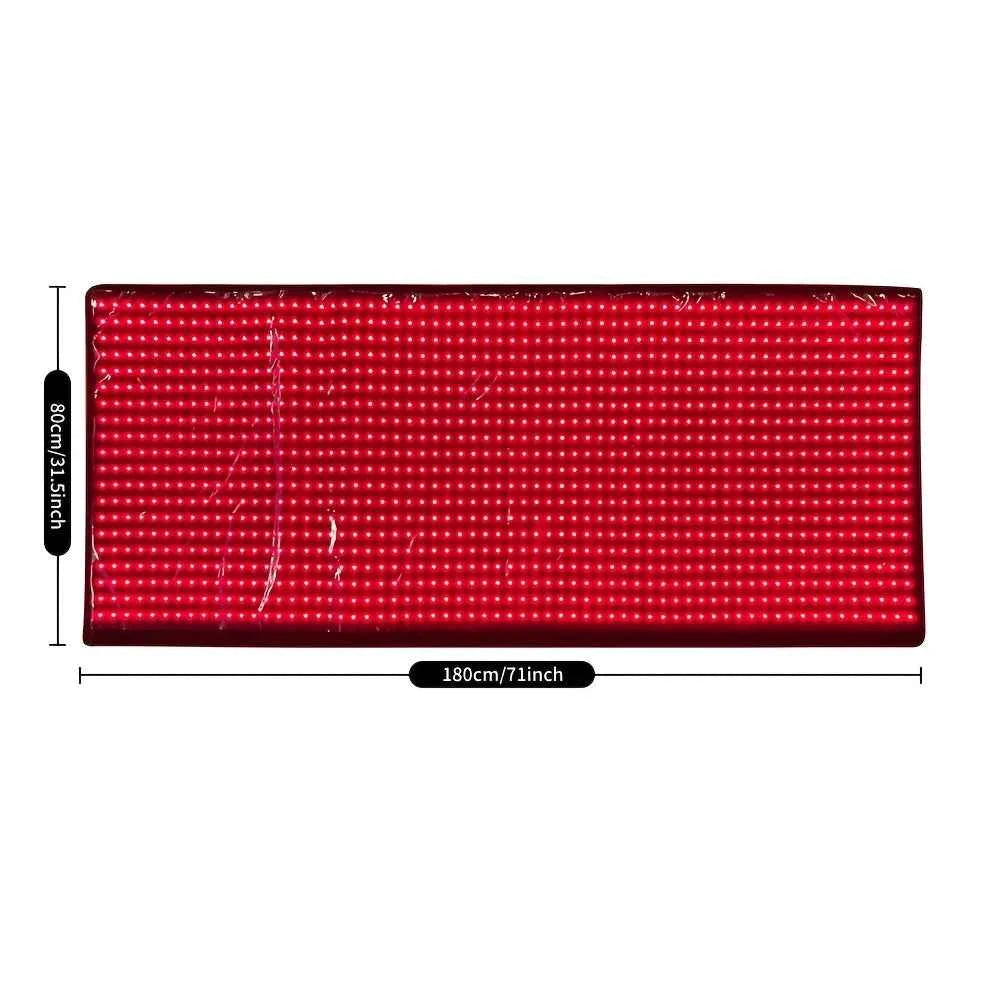 1280pcs LEDs Red Light Mat, 660nm 850nm Blanket, Devices Full Body Large Pads for Whole Body Relaxation