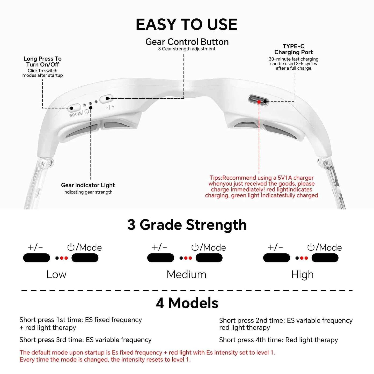 EMS Eye Massager, Portable, Health Eye CareDevice