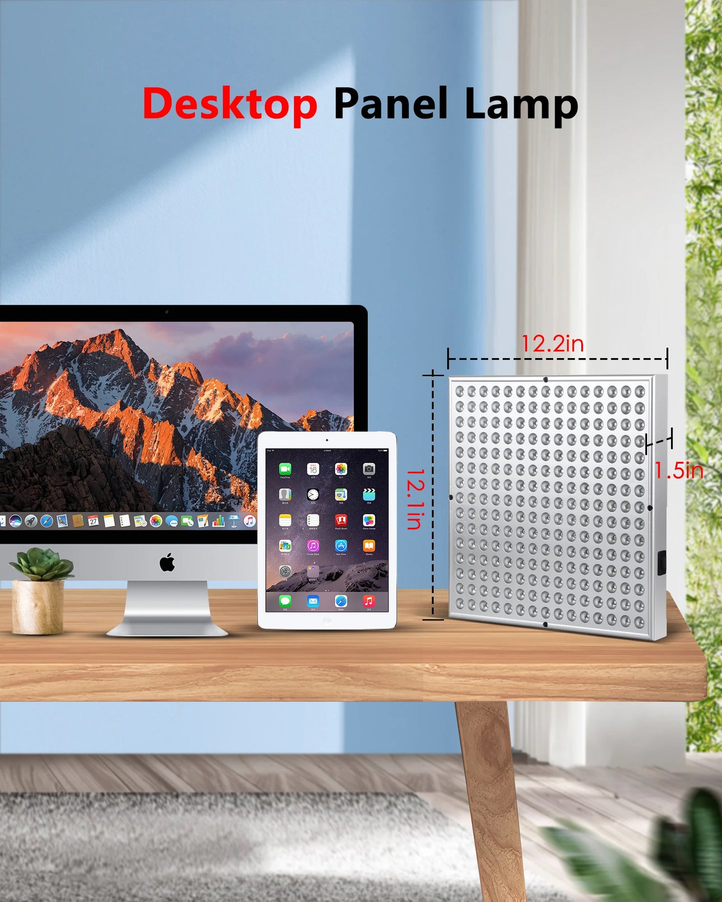 LED Red Light Therapy, Panel Lamp for Facial Anti Aging, Pain Relief Physical Therapy Tools