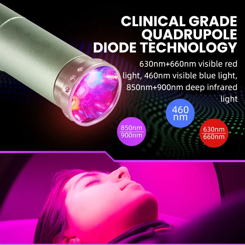 Infrared Red Light Therapy, Lamp Cold Sore Treatment, Device for Nose, Ear, Hands, Joints, Knee, Feet, and Body Pain Relief.