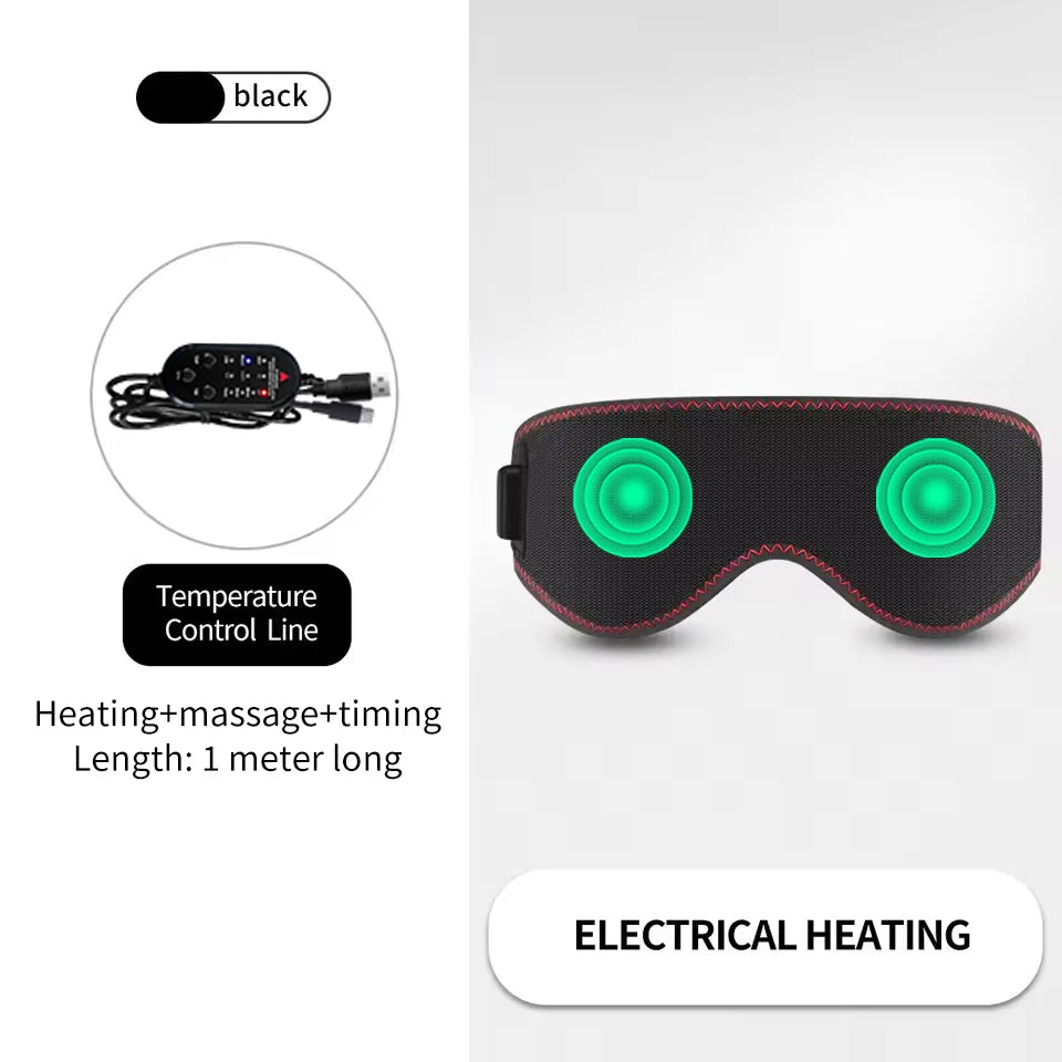 Heated Eye Mask, for Dry Eyes, and Dark Circles, 3 Heat Levels
