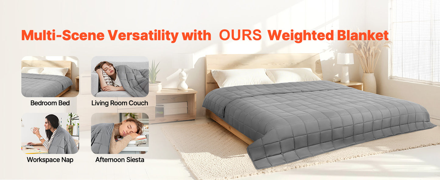 Weighted Blanket 20lb, 88x104in King Size, Cooling Breathable Blanket