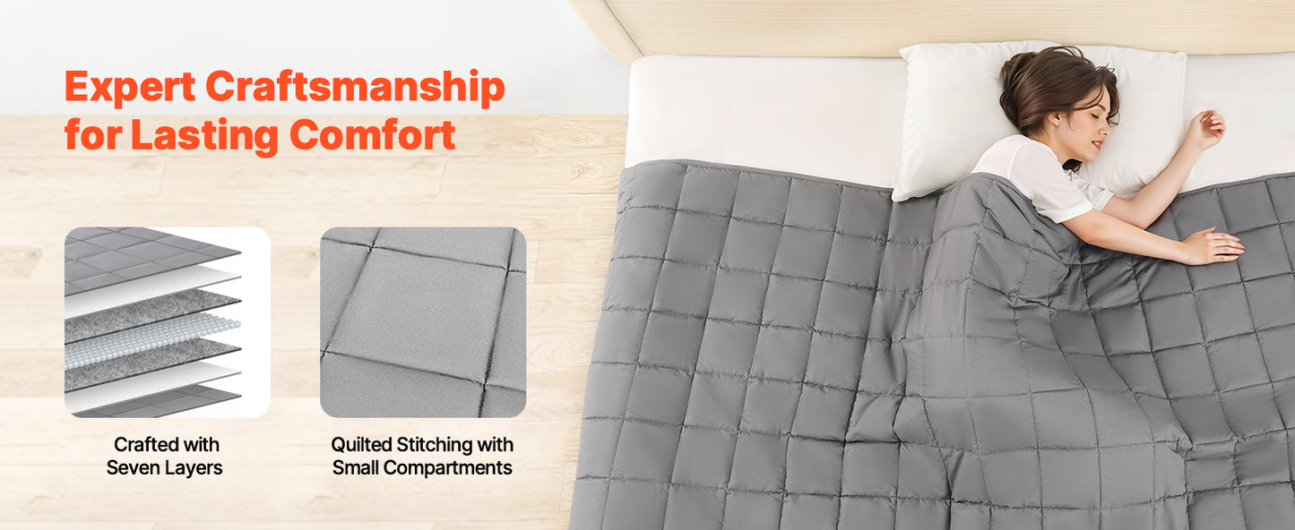 Weighted Blanket 20lb, 88x104in King Size, Cooling Breathable Blanket
